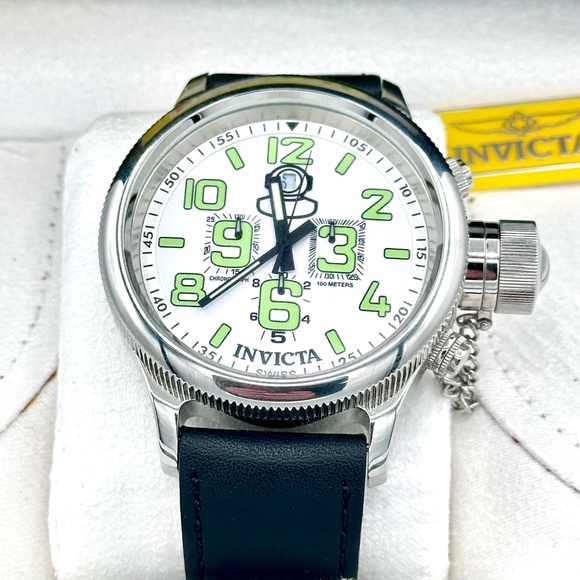 nvicta Men 7001 Signature Collection Russian Diver 52mm Chronograph Watch 100m - Picture 11 of 15